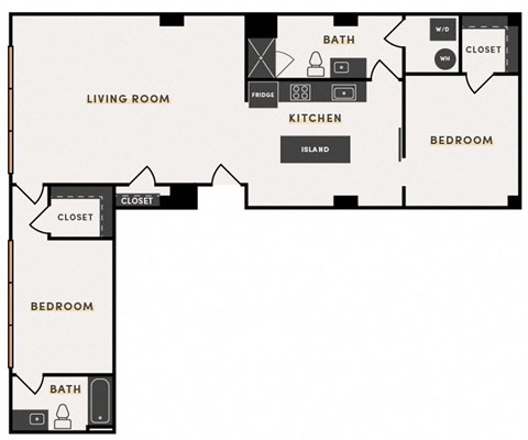 a floor plan of a house